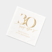 30おもしろい歳シンプル30歳 箔ナプキン (左)