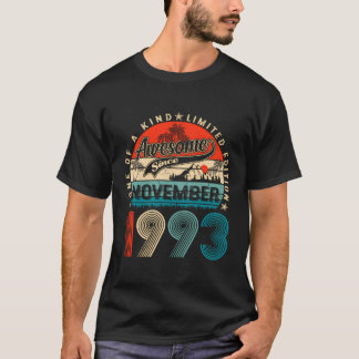30おもしろい歳1993年11月ヴィンテージ30th Birt Tシャツ
