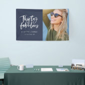 30およびすばらしい誕生日の旗 横断幕 (トレードショー)