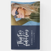 30およびすばらしい誕生日の旗 横断幕 (縦)