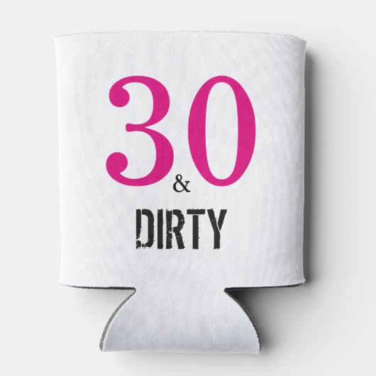 30およびダーティ誕生日ギフトクーラーボックス 缶クーラー (裏面)