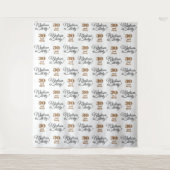 30および気のあるそぶりをしたパーティーの背景の手順と繰り返し タペストリー (正面)