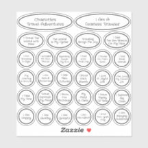 30かわいい黒と白の旅行確認テンプレート