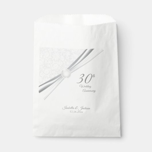 30かわいらし周年結婚デザイン フェイバーバッグ (正面)