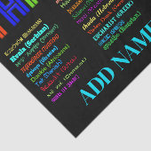 30か国語に感謝 薄葉紙 (詳細)