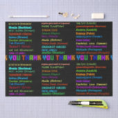 30か国語に感謝 薄葉紙 (クラフト)