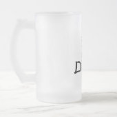 30そして汚れた フロストグラスビールジョッキ (左)