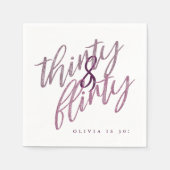 30とバースデー気のあるそぶりをしたタパーティー紙ナプキンス スタンダードカクテルナプキン (正面)