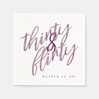 30とバースデー気のあるそぶりをしたタパーティー紙ナプキンス スタンダードカクテルナプキン