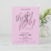 30と気のあるそぶりをした誕生日 招待状 (スタンド正面)