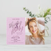 30と気のあるそぶりをした誕生日 招待状 (スタンド正面)