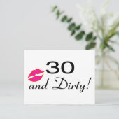 30と汚い唇 ポストカード (スタンド正面)