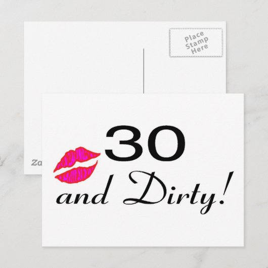 30と汚い唇 ポストカード (正面/裏面)