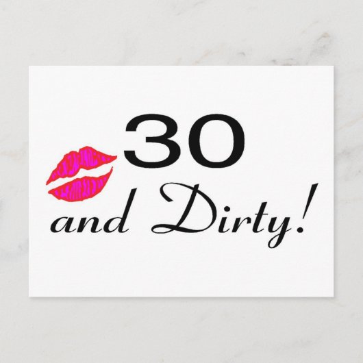 30と汚い唇 ポストカード (正面)