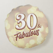 30と素晴らしい丸い枕 ラウンドクッション (裏面)