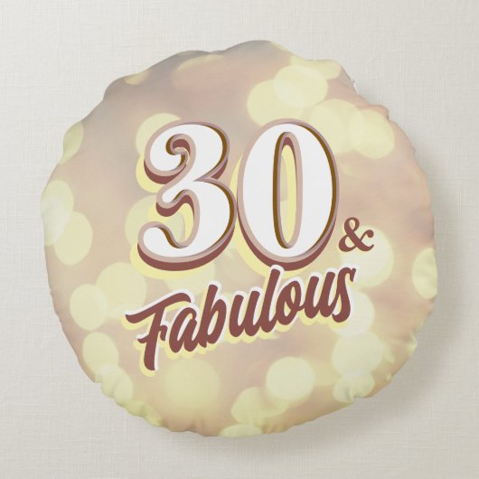 30と素晴らしい丸い枕 ラウンドクッション (裏面)