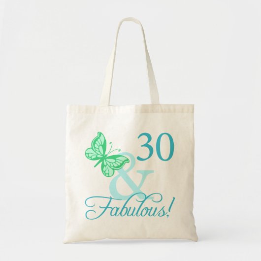 30と素晴らしい誕生日ギフト（アクア） トートバッグ (正面)