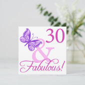 30と素晴らしい誕生日ギフト(プラム) カード (スタンド正面)