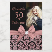 30と素晴らしい誕生日パーティー ワインラベル (シングルラベル)