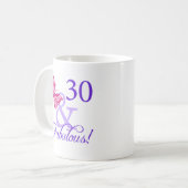 30と素晴らしい誕生日 コーヒーマグカップ (正面左)