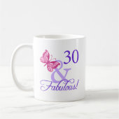 30と素晴らしい誕生日 コーヒーマグカップ (左)
