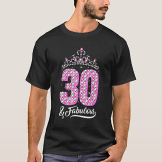 30と素晴らしい30th誕生日ダイヤモンドクラウンウォーム tシャツ