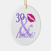 30と素晴らしい セラミックオーナメント (右)