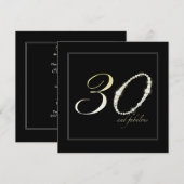 30と素晴らしい 招待状 (正面/裏面)