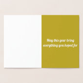 30と繁栄した誕生日カード 箔カード (内部)