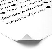 30の理由あなたが好き写真コラージュ記念ギフト ポスター (コーナー)