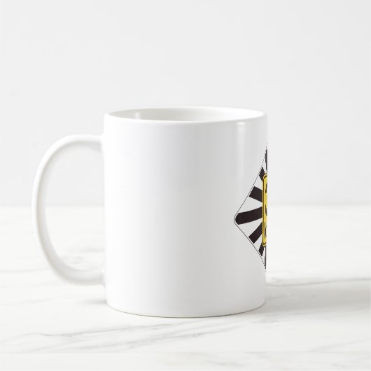 30はっきりしたkmh速度制限日が差すことトラフィックの標識 コーヒーマグカップ (左)