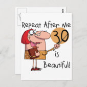 30は美しい Tシャツとギフト ポストカード (正面/裏面)