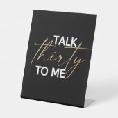 30を私に話す 台座サイン (正面)