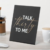 30を私に話す 台座サイン (インサイチュ)