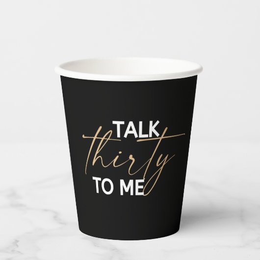 30を私に話す  紙コップ