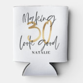 30を良い誕生日パーティーに見せる 缶クーラー (正面)