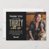 30を話せ!30歳の誕生日パーティー サンキューカード (正面)