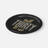 30を話せ!30歳の誕生日パーティー ペーパープレート (アングル)