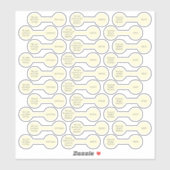 30アンティークホワイトバーベル価格ラベルシール シール (シート)