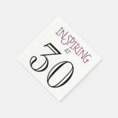 30インスパイア歳の誕生日パ祝ーティー スタンダードカクテルナプキン (角)