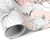 30インチx 6足フローララッピング紙 ラッピングペーパー (ロールコーナー)