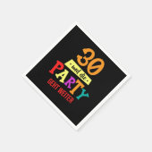 30ウントダイパーティー30th誕生祝いギフト スタンダードカクテルナプキン (角)