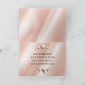 30エレガントth 46thパールの結婚記念日 サンキューカード (内部)