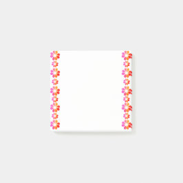 30オレンジレッドフラワー ポストイット