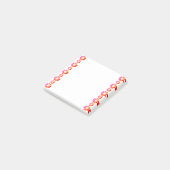 30オレンジレッドフラワー ポストイット (アングル)