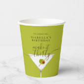 30グリーンマルティニ30歳の誕生日パーティー 紙コップ (正面)