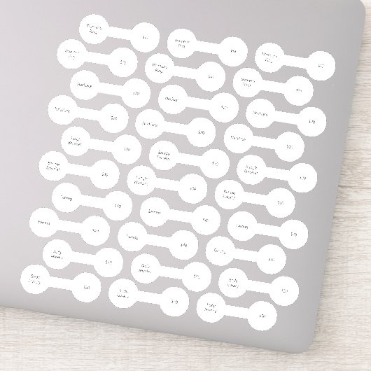 30ジュエリーバーベル販売価格5製品のセット シール (詳細)