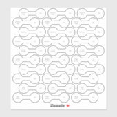 30ジュエリーバーベル販売価格5製品のセット シール (シート)