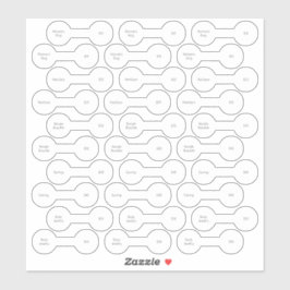 30ジュエリーバーベル販売価格5製品のセット シール