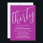 30スクリプモダントDark Pink 30th Birthdayパーティー 招待状<br><div class="desc">単モダンに30歳の誕生日のパーティの招待状ダークエレガント・ピンクこのダーク・ピンクの誕生日のパーティーの招待をパーソナライズする人の名前と彼らの生活の中で非常に特別な日と彼らの誕生日のパーティーのお祝いの詳細の祝すべて。30歳の誕生日は、にとって特別な節目祝だ。大事な行事をマークするには、パーティーを作成し、彼らの人生のすべての特別な人々に招待状を送信する。お誕生日プレゼントや誕生日パーティーのデコレーションにエレガントこの同じデザインでパーソナライズできるギフトのために私たちの店を購入。</div>